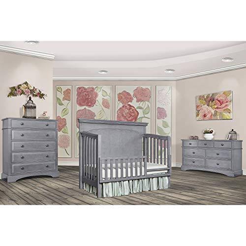 Gray 5-in-1 Convertible Crib M55848