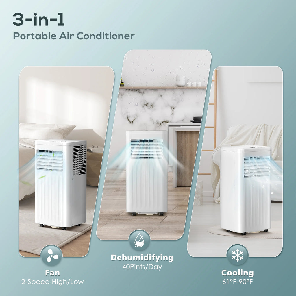 6,000BTU Portable Air Conditioner with Remote Control T887471