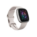 Lunar White/Platinum Advanced Health Smartwatch with ECG, SpO2, 24/7 Heart Rate and GPS A1383