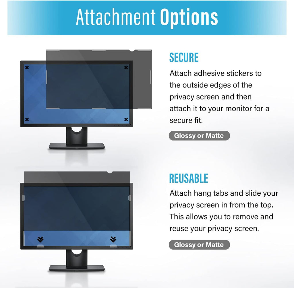 27 Inches Desktop Computer Widescreen Monitor Privacy Screen Filter T979