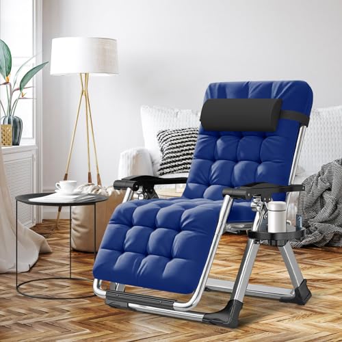 Zero Gravity Folding Lounge Chair with Removable Cushion E3548