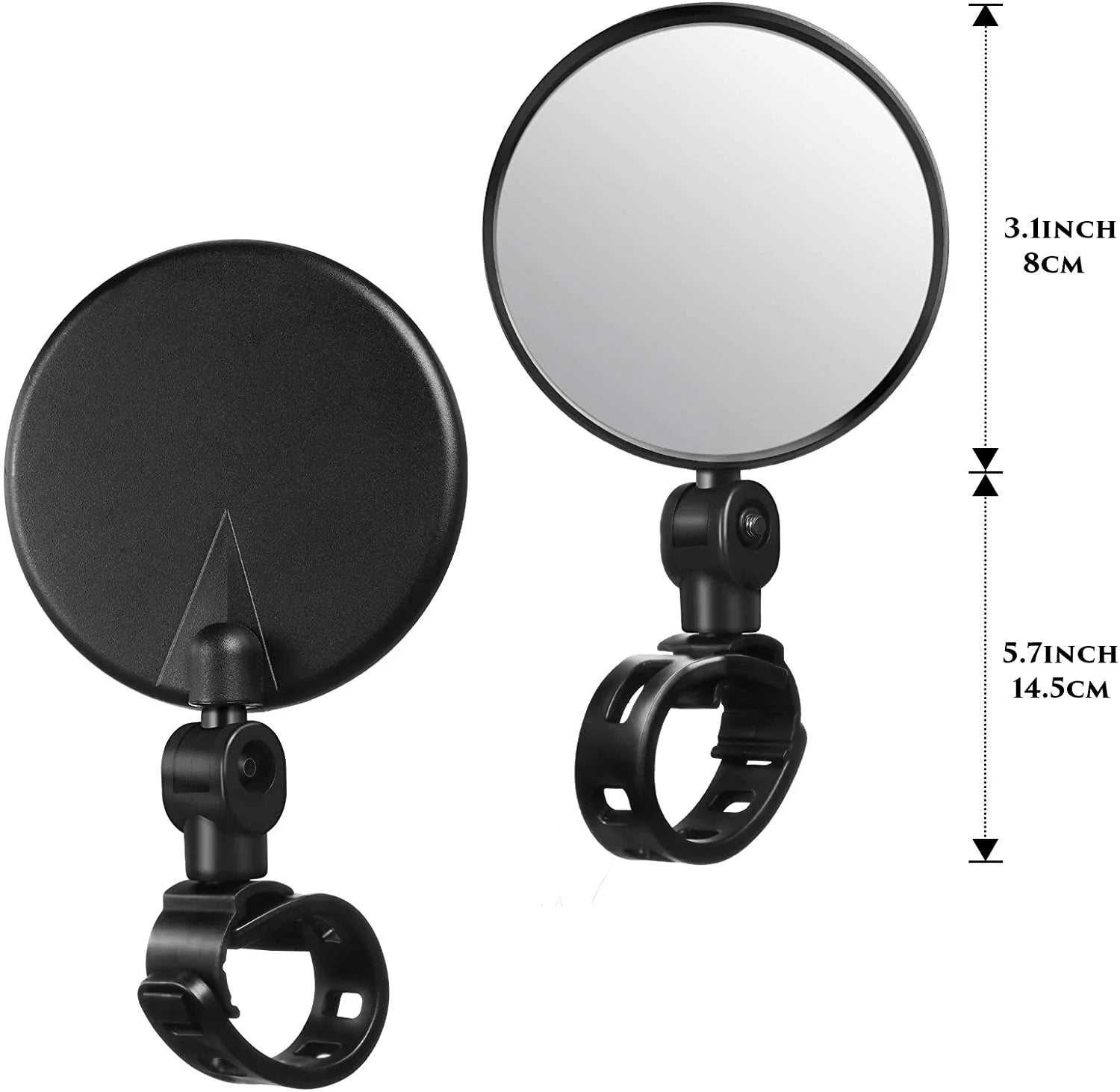 2 Pieces Bike Rearview Mirror for Mountain Road Bike B138924