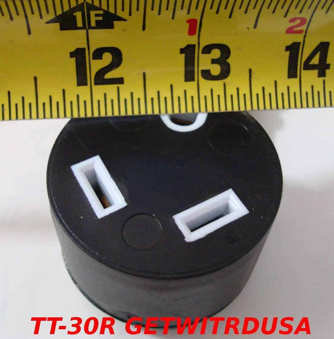 10-30P Male 3-Pin Dryer Plug To TT-30R Female RV Adapter, Pack of 2 B16819