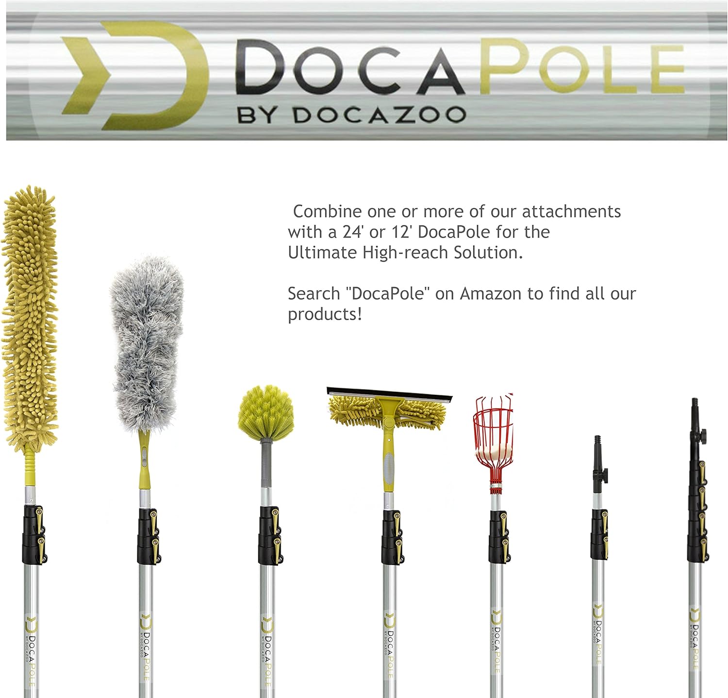 Dusting Kit with Telescopic Pole and Microfiber Feather Duster P57131