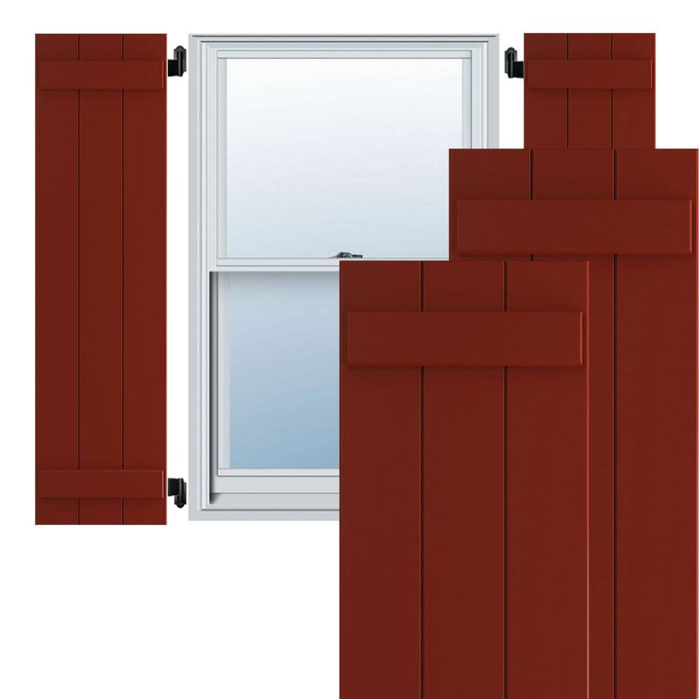 15x22W x 27x22H Exterior Composite Board-n-Batten Shutters (Per Pair) B282876