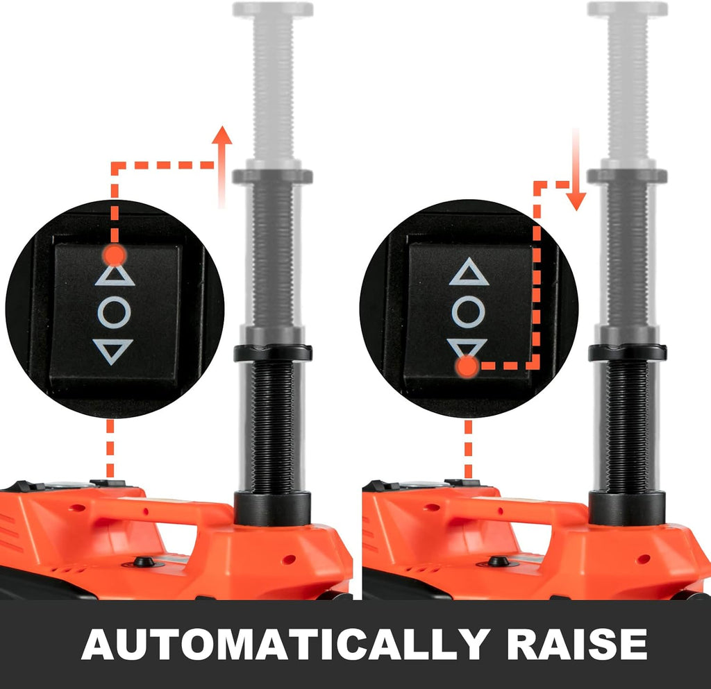 Electric Car Jack 3 Ton with Tire Inflator Pump and Electric Wrench E18711