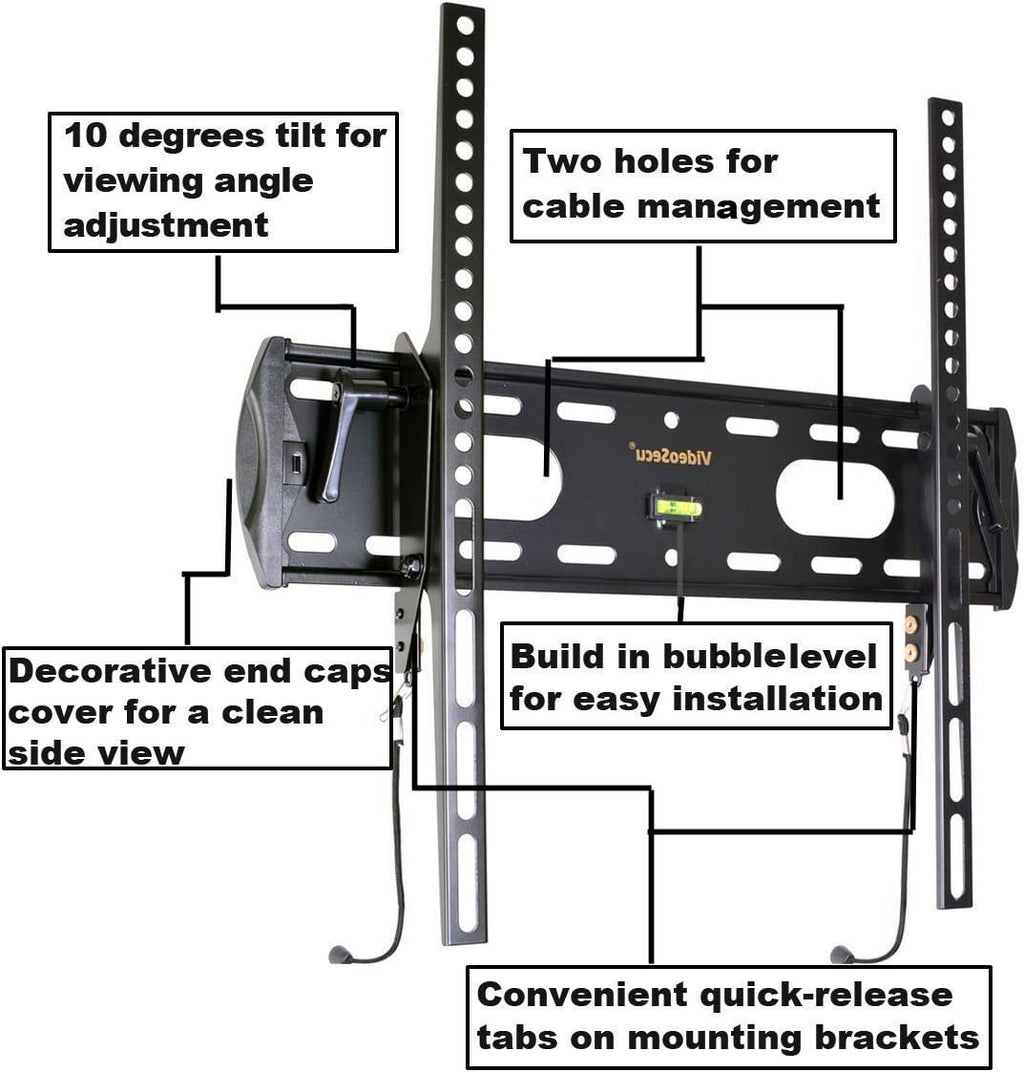 Tilt Low Profile TV Wall Mount for 26"-47" LED LCD TV with VESA 200x100 to 400x400 P73824