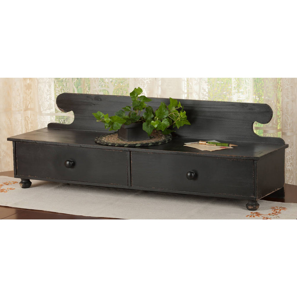 Aged Black Counter Shelf K153