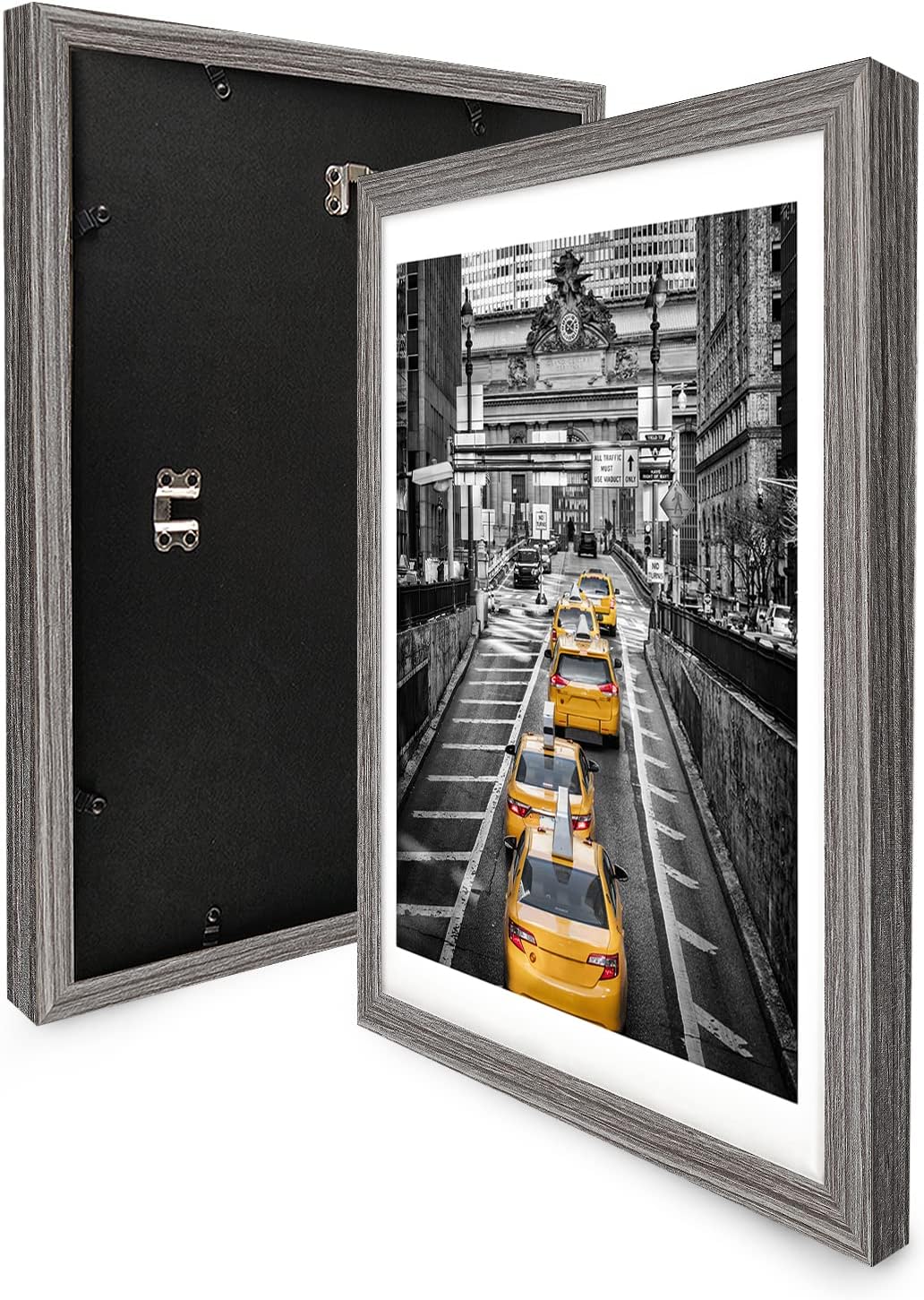 12x16 Solid Wood Picture Frame, Gray K63570