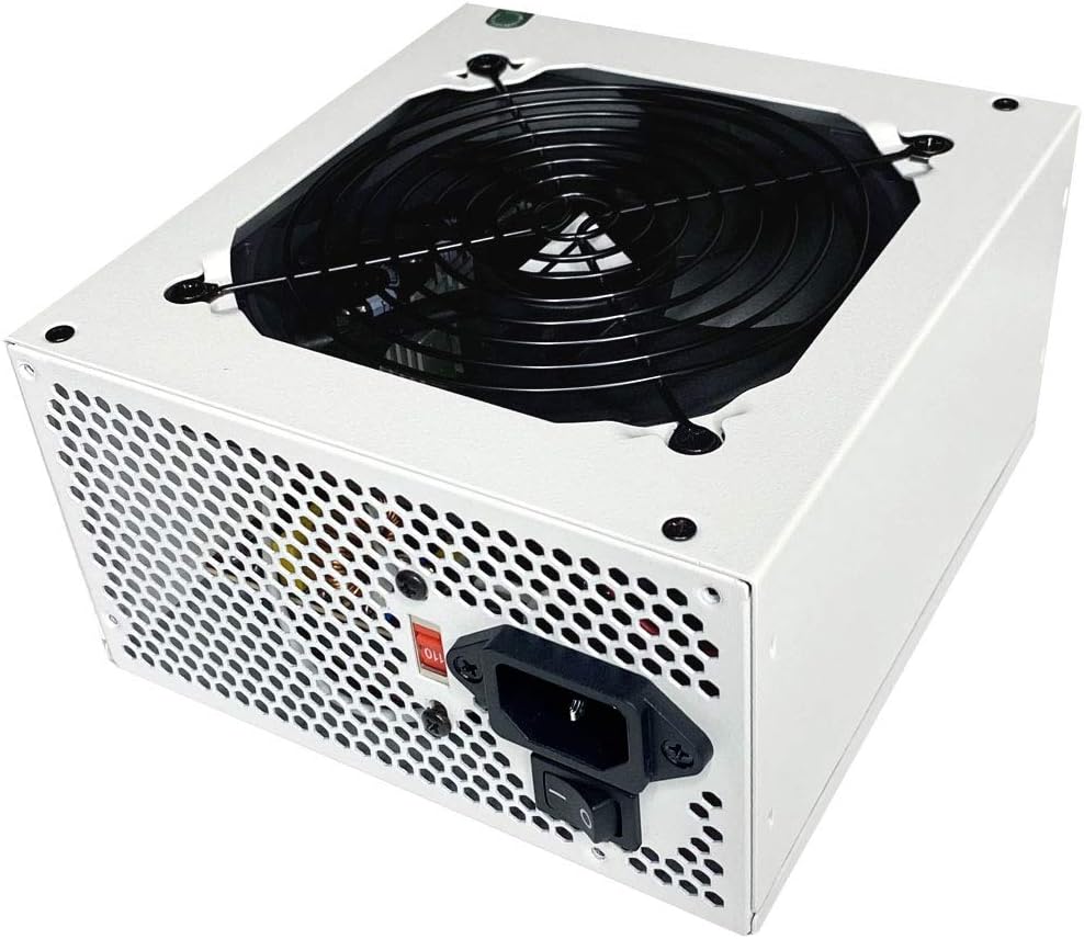 600W ATX Semi-Modular Power Supply with 120mm Black Fan H6637