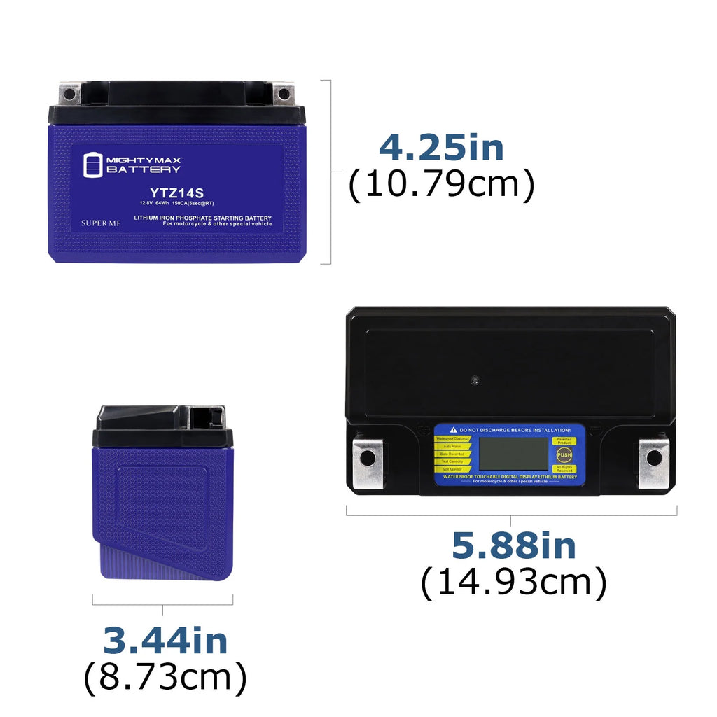 Lithium Replacement Battery compatible with Honda Shadow Spirit ACE Tourer Aero 990 J41910
