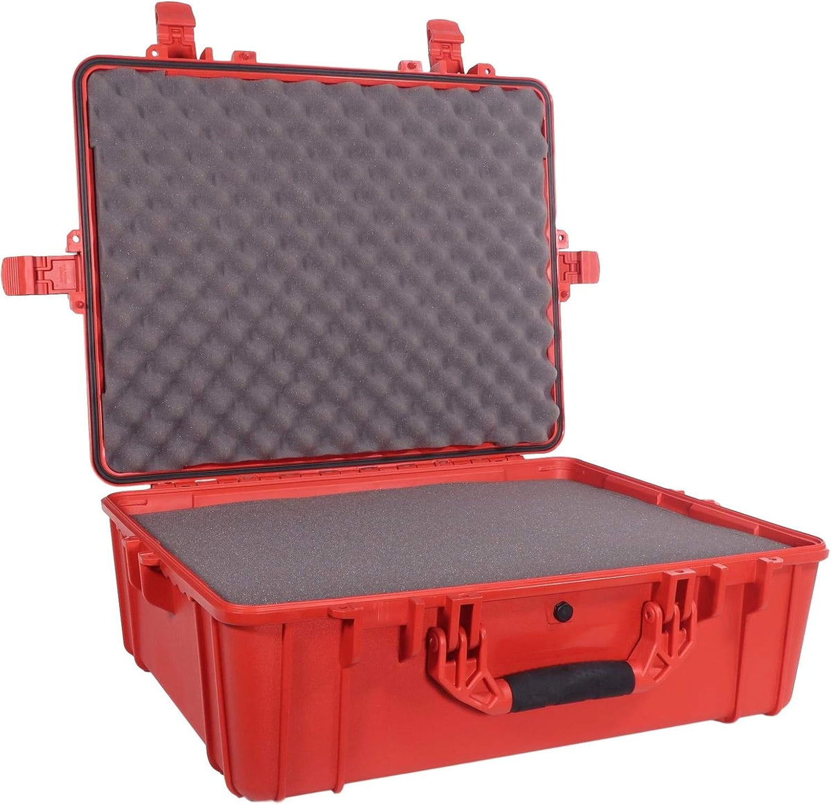 Black Waterproof Hardshell Cargo Trunk Storage Case with Foam, Pack of 2 G463471