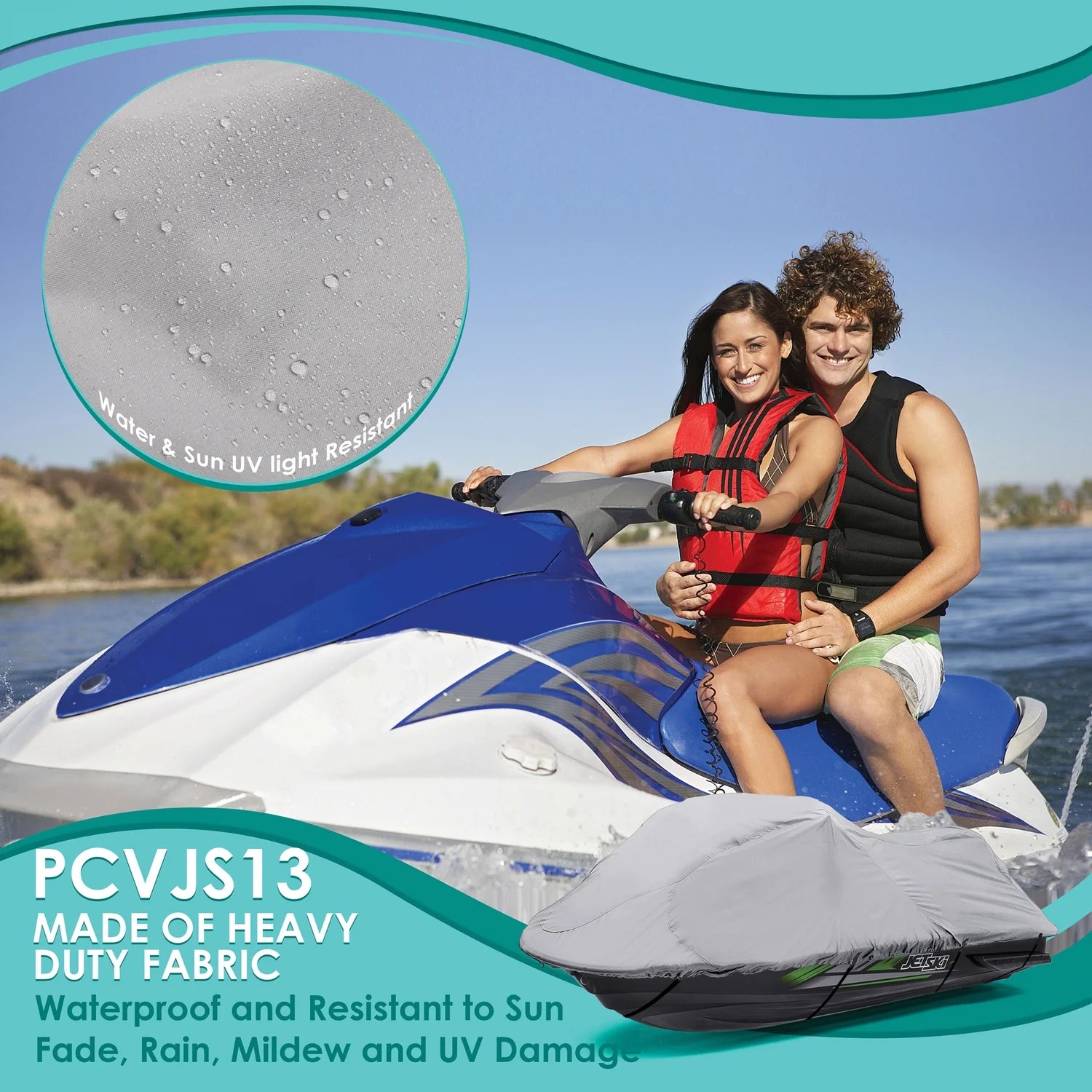 Universal 127 to 138 Inch Jetski Trailer Cover F97570