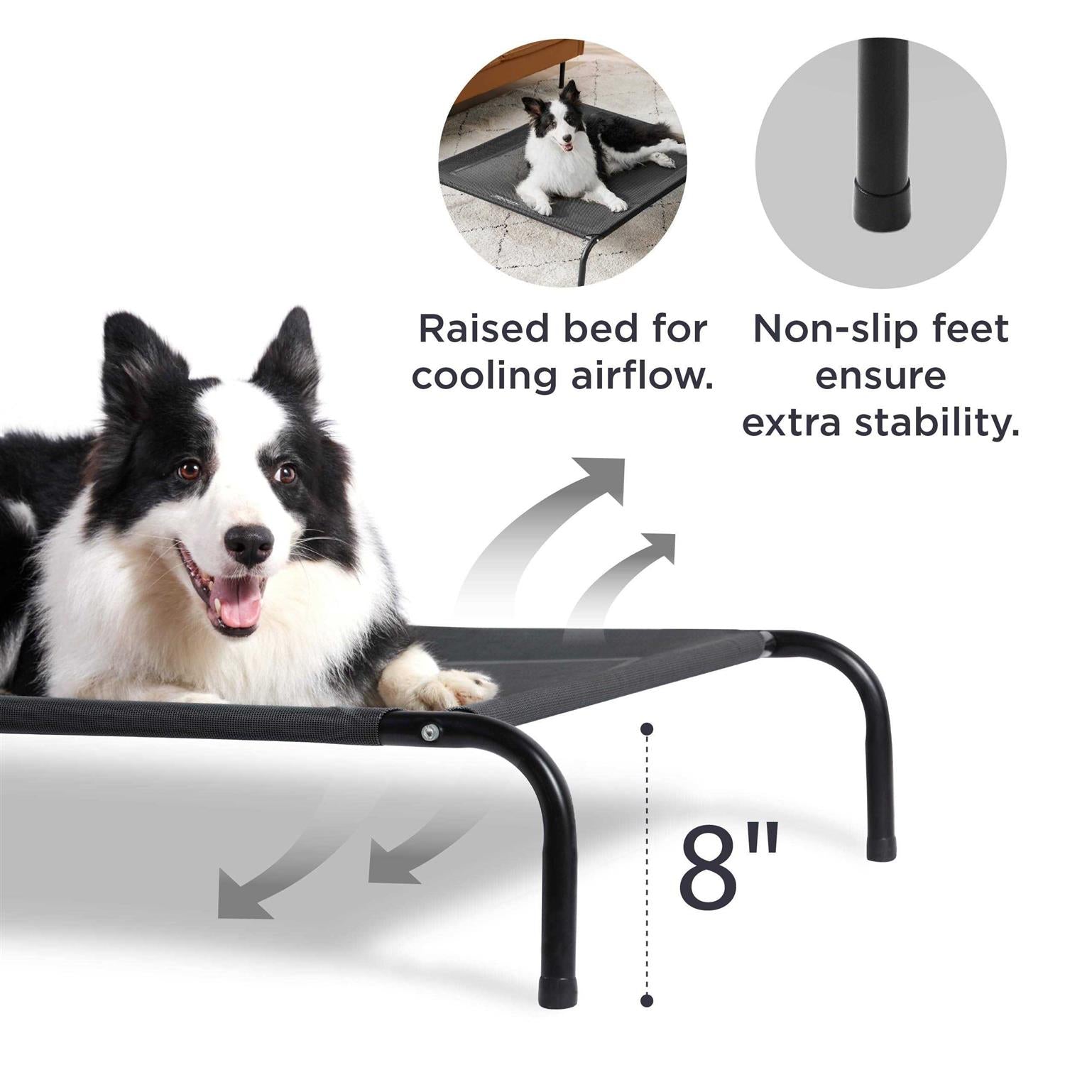 Large Elevated Cooling Outdoor Dog Bed Z3863