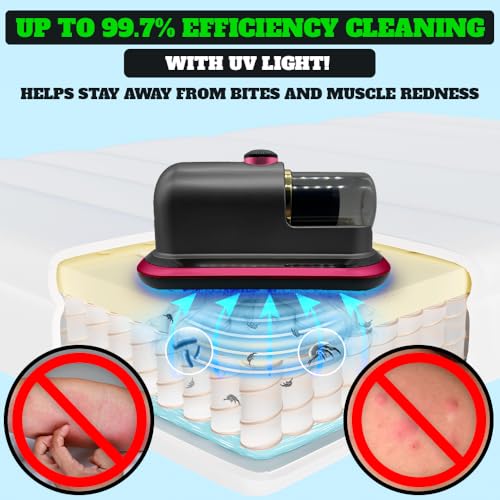 Cordless Mattress Vacuum Cleaner (Brilliant Red) I4757
