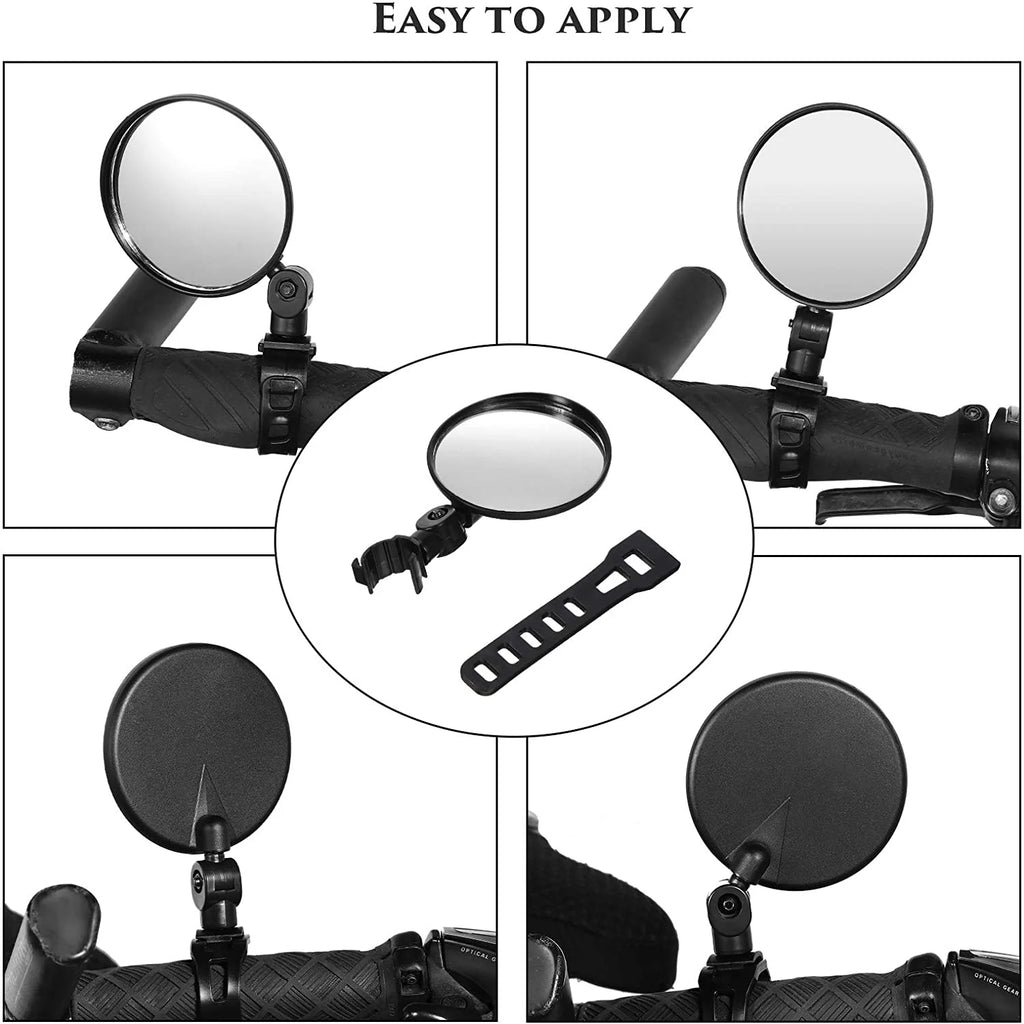 2 Pieces Bike Rearview Mirror for Mountain Road Bike B138924