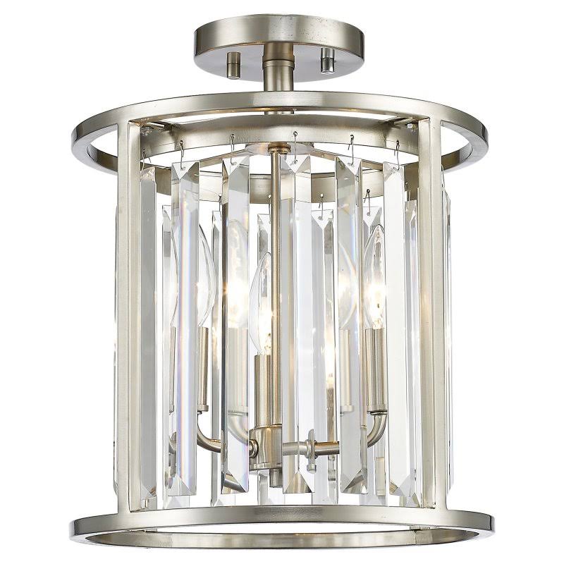 Bronze 3 Light Semi Flush Mount C2065