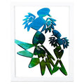 Green Framed Graphic Art A315042