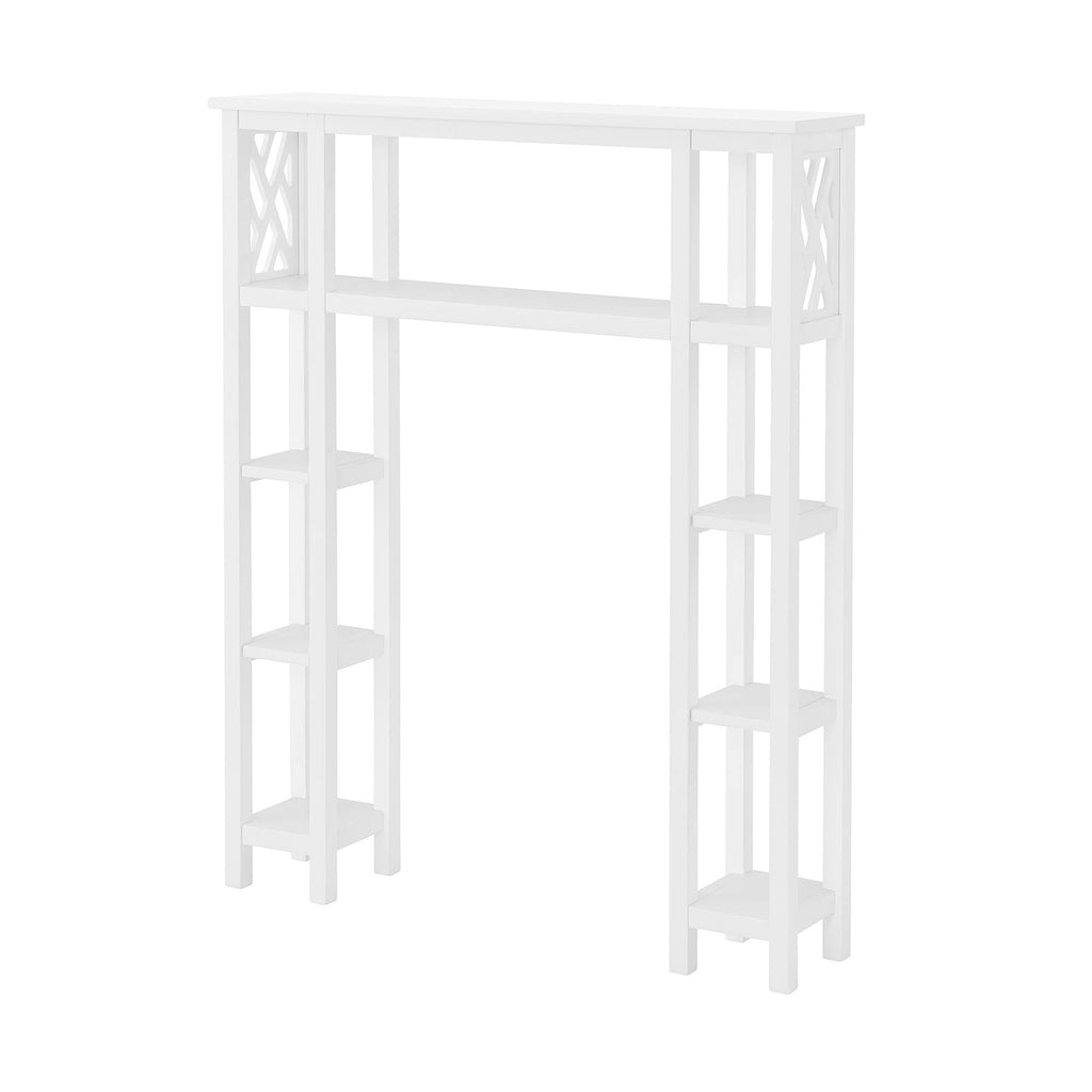 White Bathroom Over Toilet Open Shelving Unit E112754