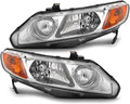 2006 2007 2008 Honda Civic Headlight Assembly Driver and Passenger Side Sedan E677372