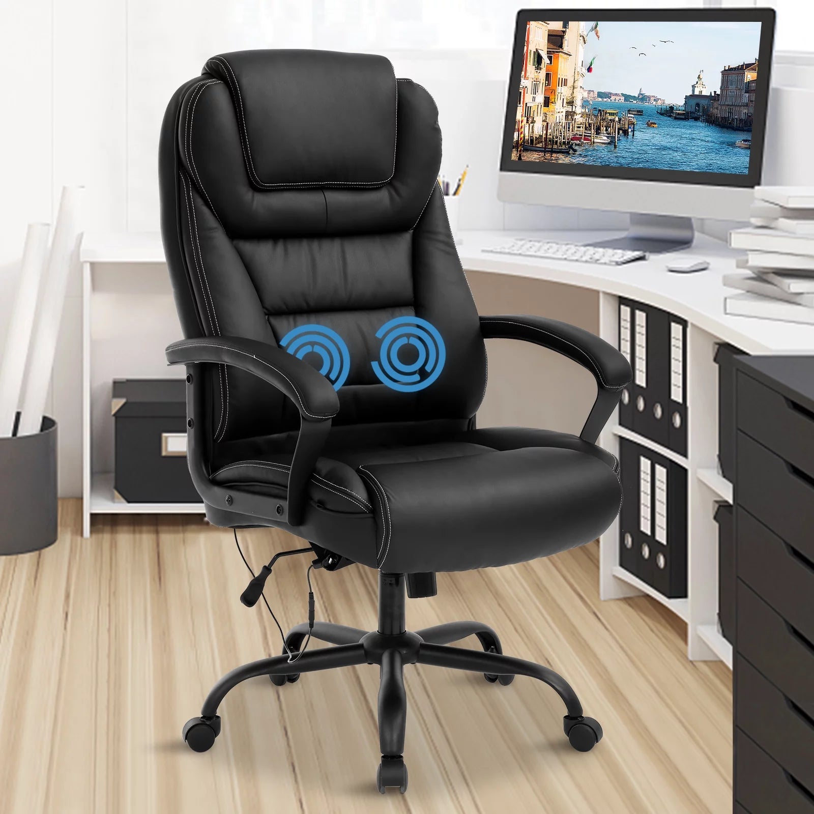 Heavy Duty Ergonomic Office Chair 500 lbs Capacity with Massage R228