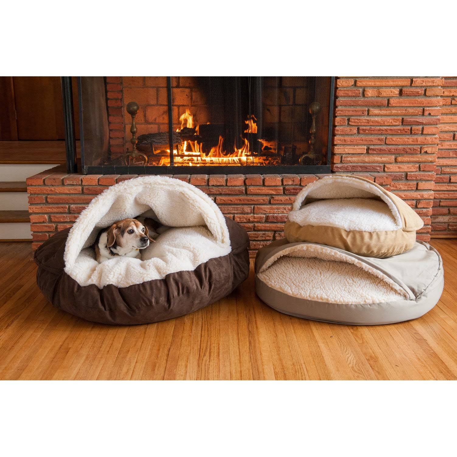 Olive Cozy Cave Pet Bed D5228