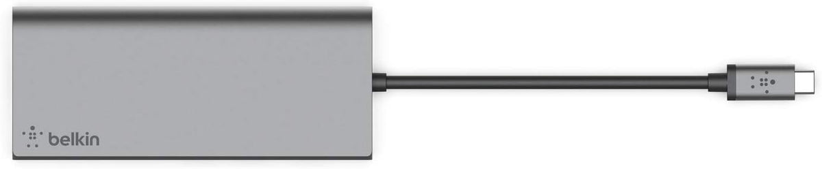 USB-C Hub with Tethered USB-C Cable I595