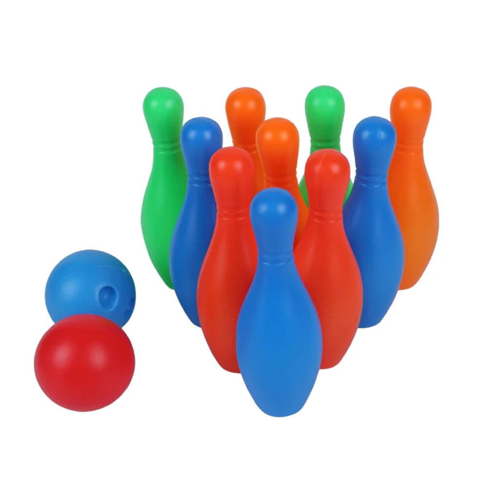 Bowling Set Kids Game Toys Indoor Ball Outdoor Plastic Party Skittle Games Sports Pin Balls Play H635750