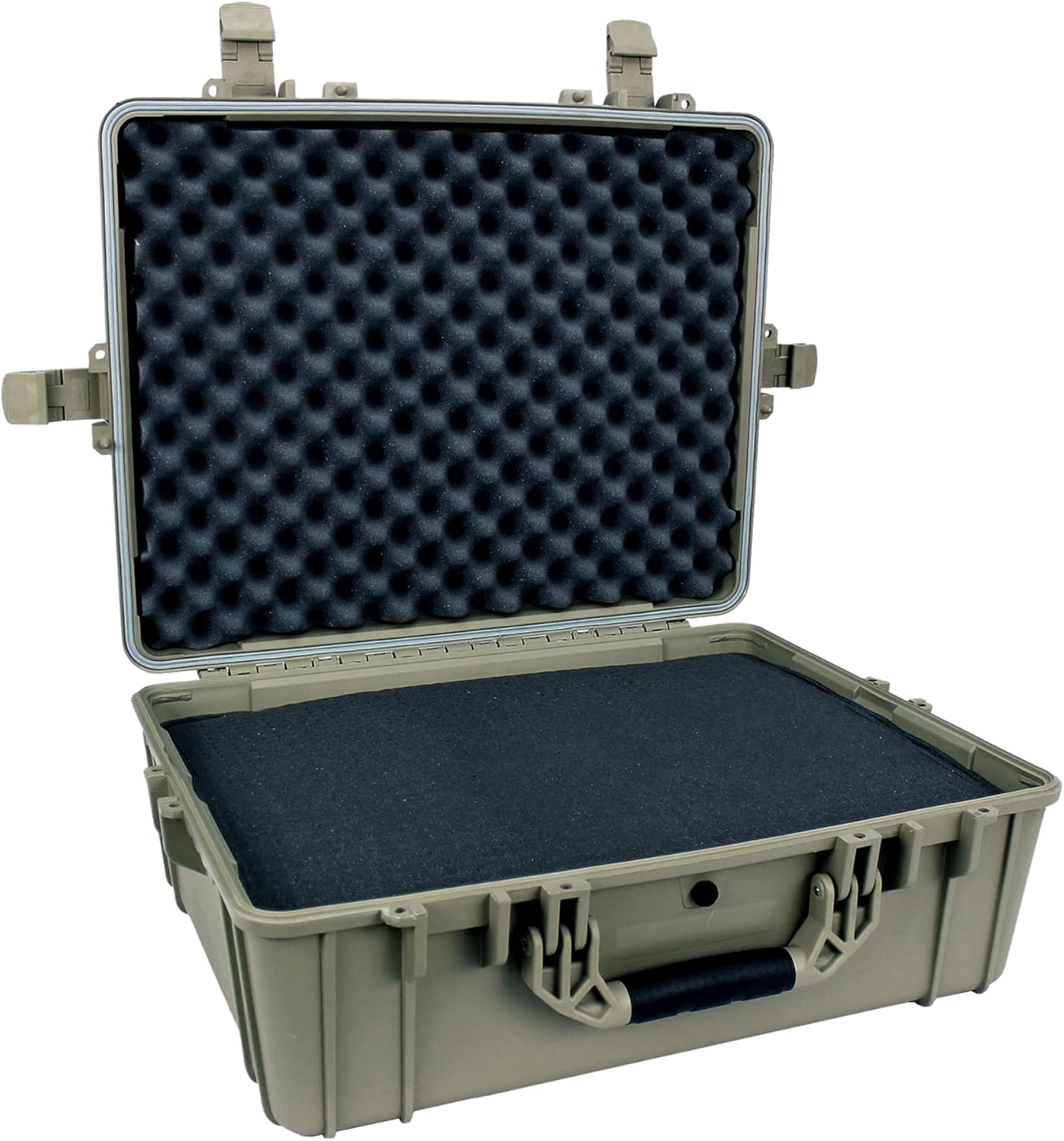 Black Waterproof Hardshell Cargo Trunk Storage Case with Foam, Pack of 2 G463471