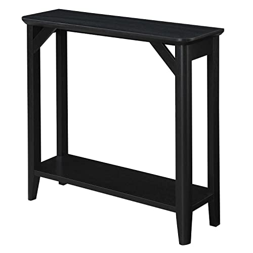 White Hall Table with Shelf F40671
