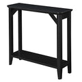 White Hall Table with Shelf F40671