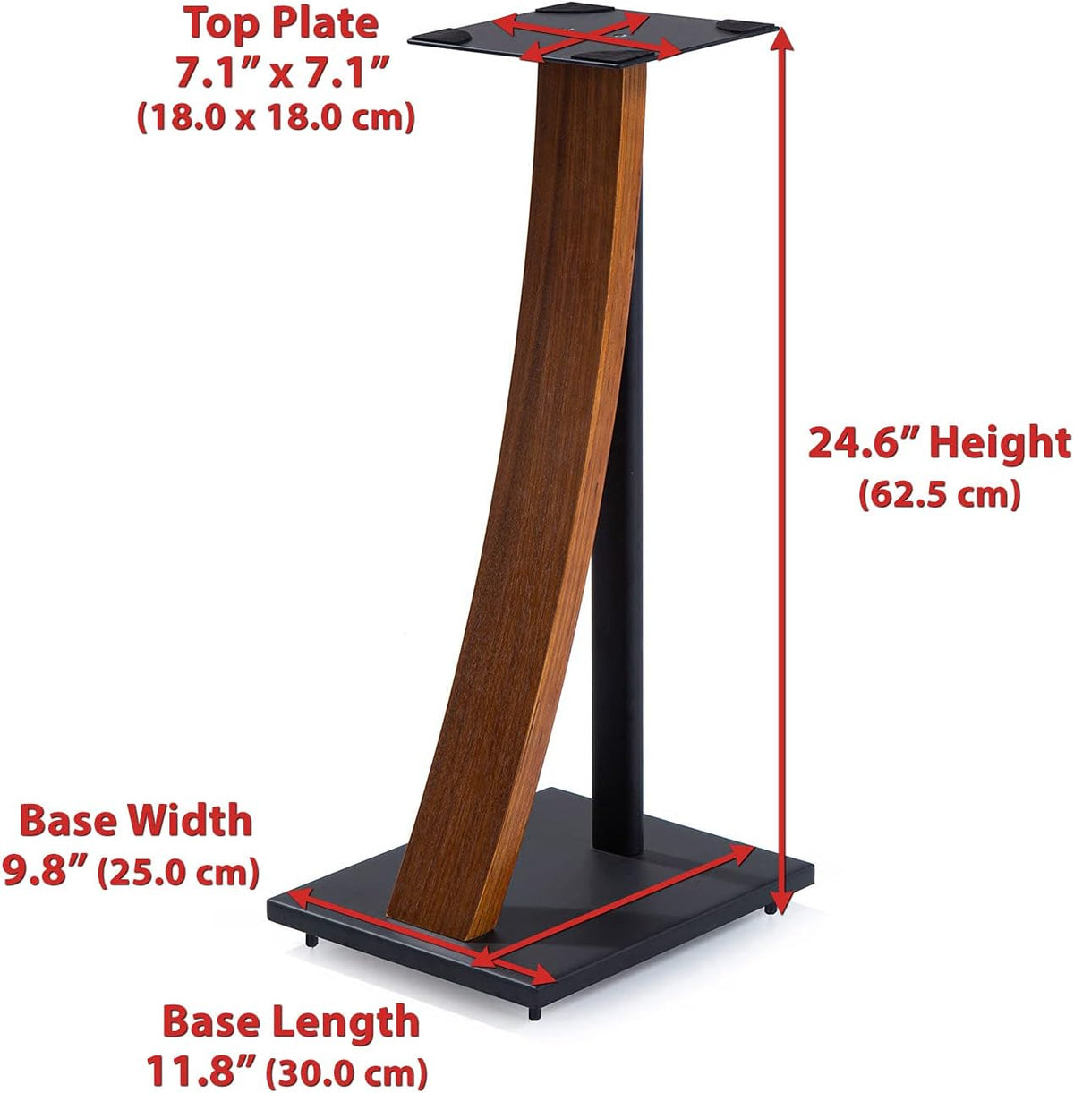Walnut Speaker Floor Stands K4288