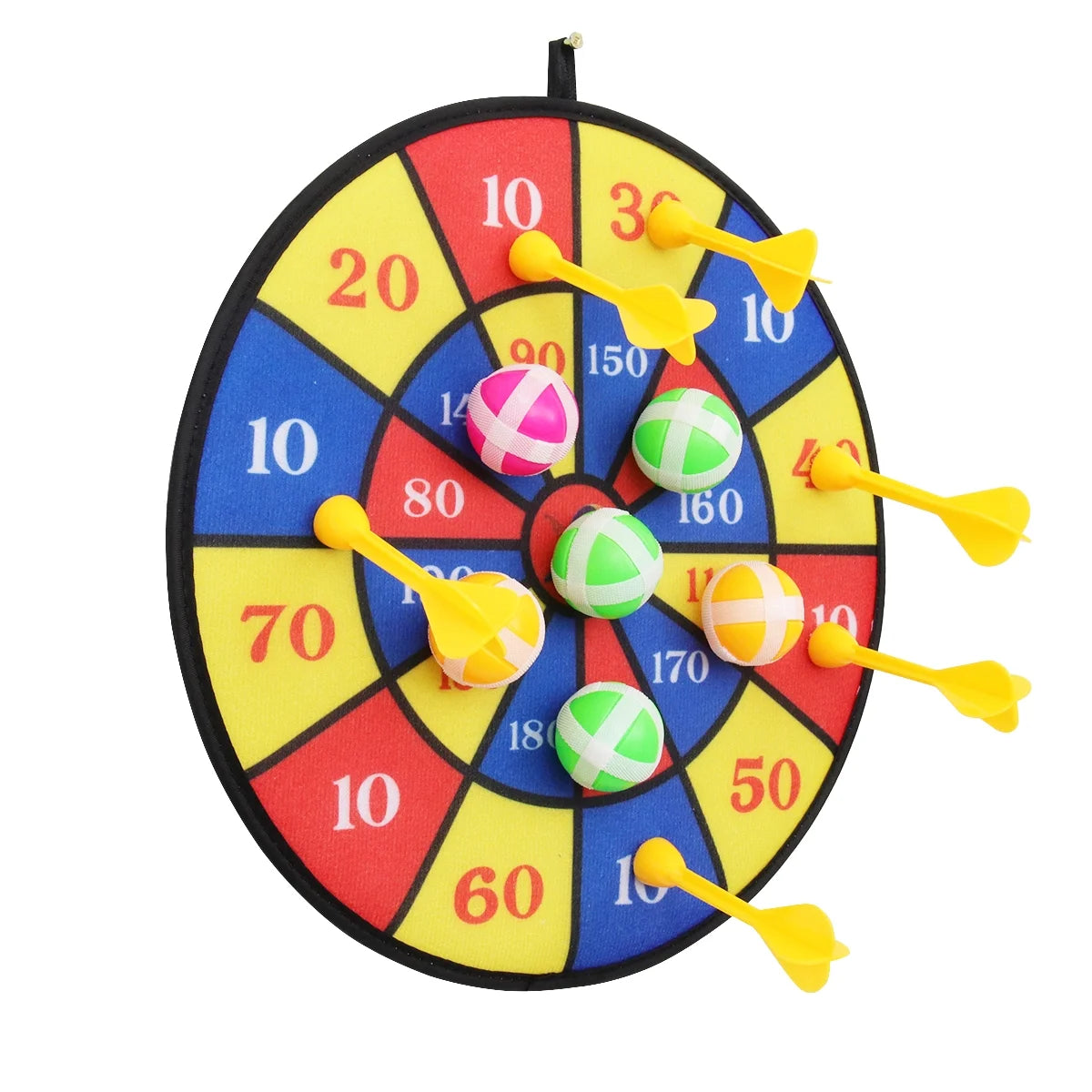 Flocking Dart Board with 4pcs Darts Dartboard Set V7031
