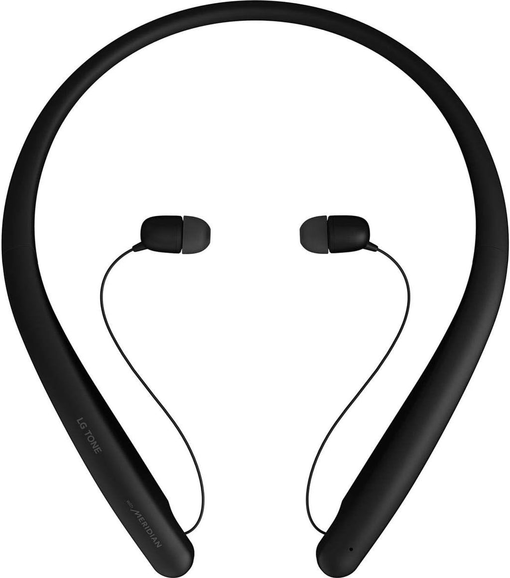 Black Bluetooth Wireless Stereo Neckband Earbuds J814