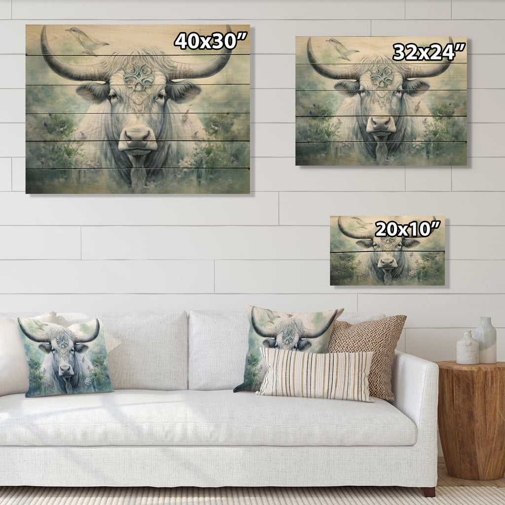 Natural Pine Wood Animals Print X77740