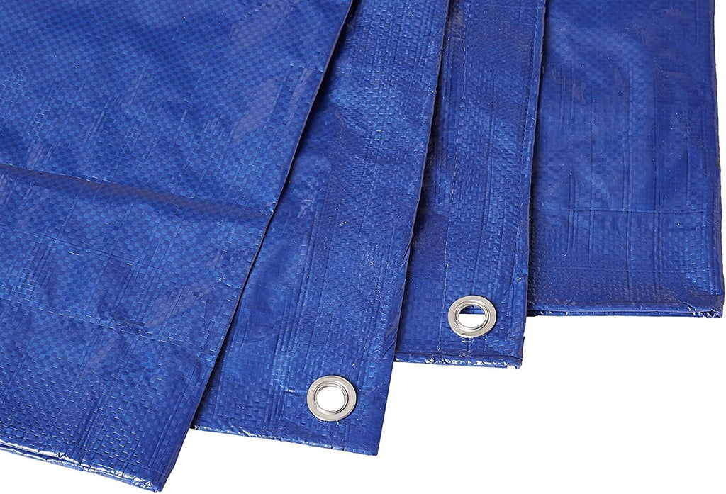 40x60 6 Mil Waterproof Poly Tarpaulin with Reinforced Edges W3478