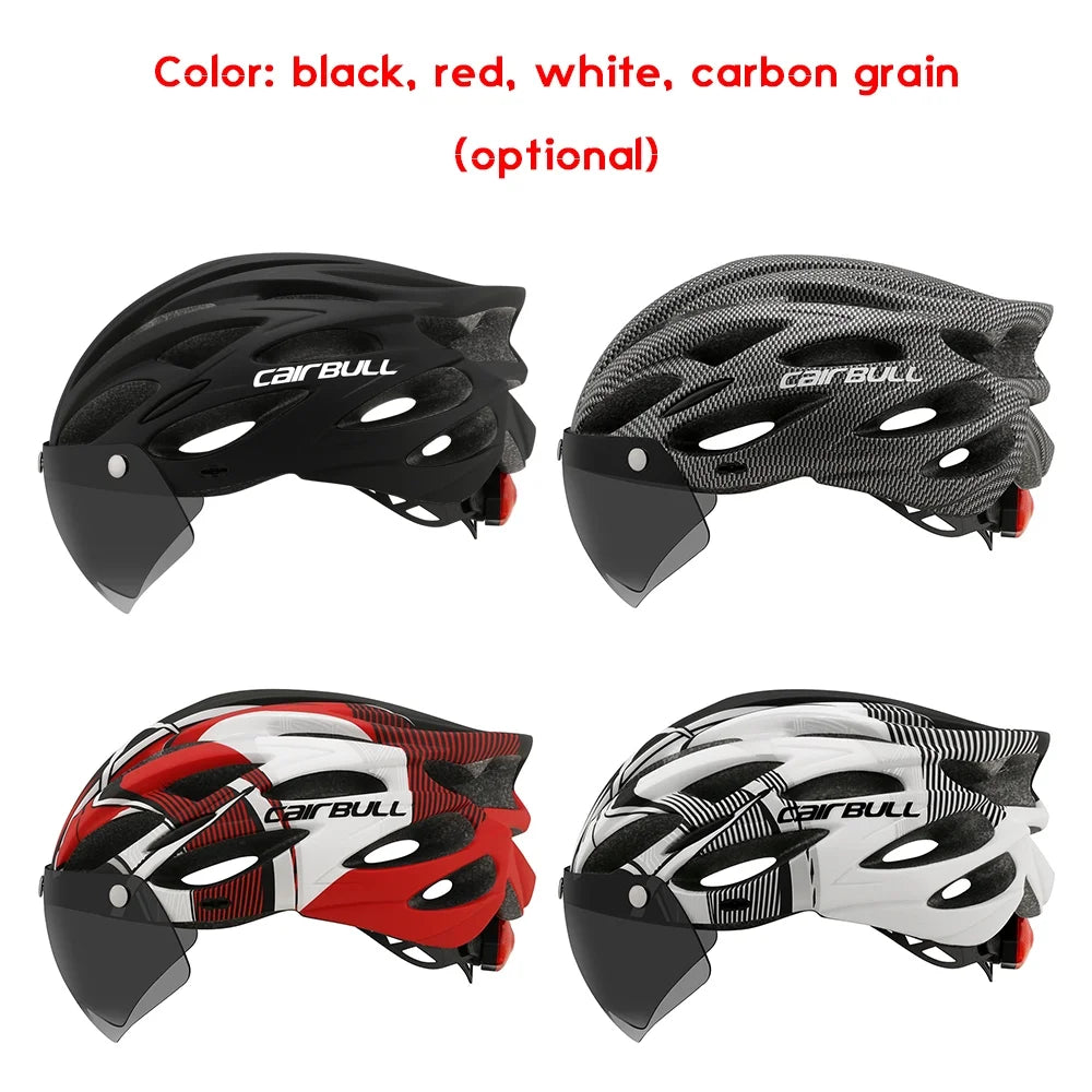 Road Mountain Bike Helmet with Lens and Brim Taillight N752627