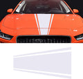 White Pack of 2 Car Hood Decal Sticker K59125