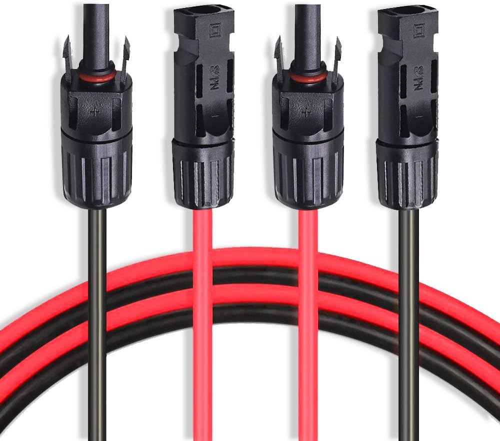 10 AWG 40 Feet Solar Extension Cable with Female and Male Connector D79260