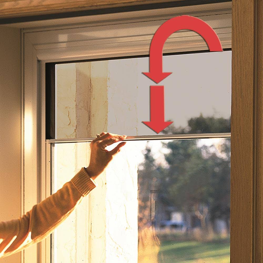 Brown Mid-View Wood Core Storm Door V866208