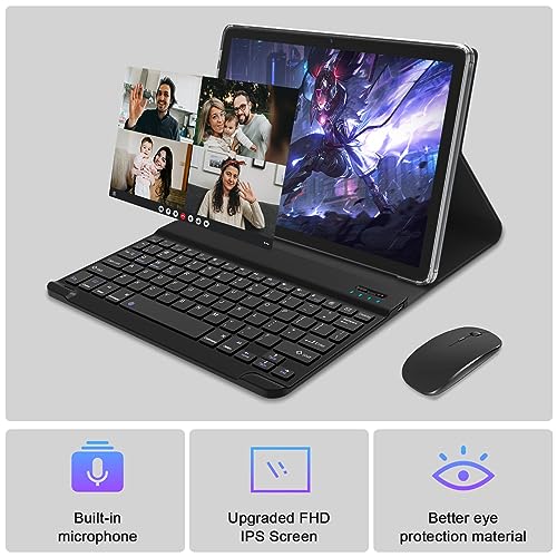 Android 13 Tablet 10 Inch 128GB ROM 16GB RAM 2 In 1 with Keyboard Octa-Core 13MP Camera FHD IPS Display D555103