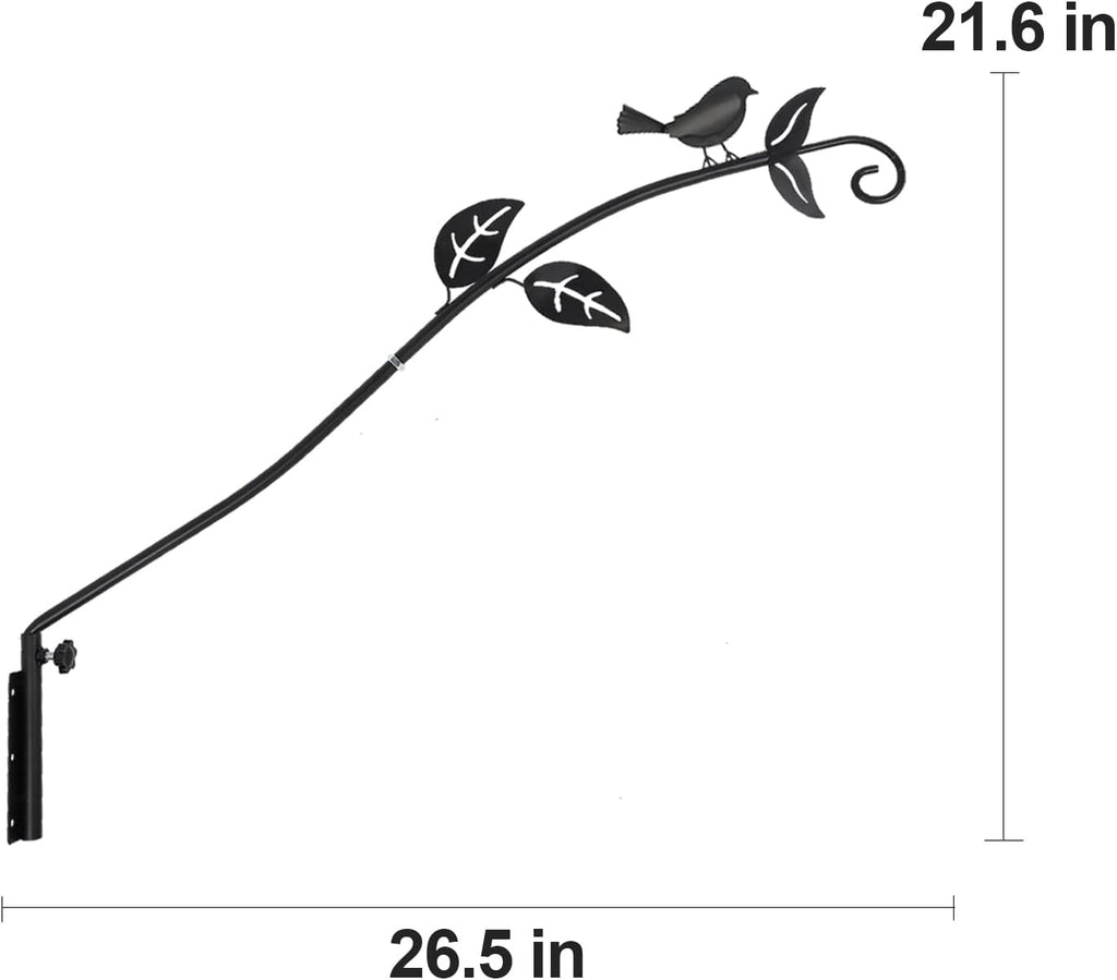 26.5 Inches Heavy Duty Metal Wall Mounted Deck Hook O80304
