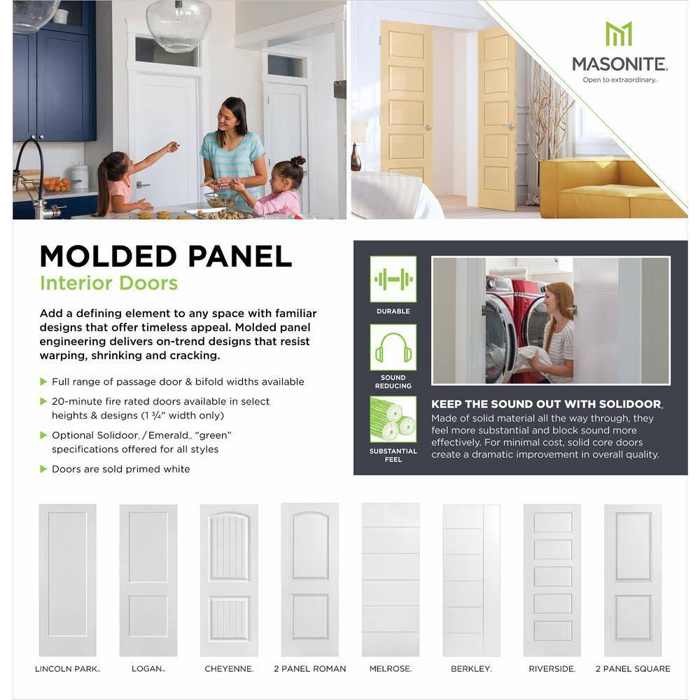 28 in. x 80 in. 2-Panel Hollow Core Primed Composite Interior Door Slab I1922