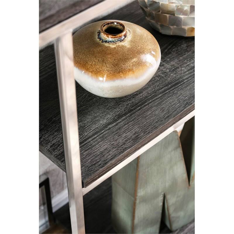 Chrome 6 Shelf Bookcase F338