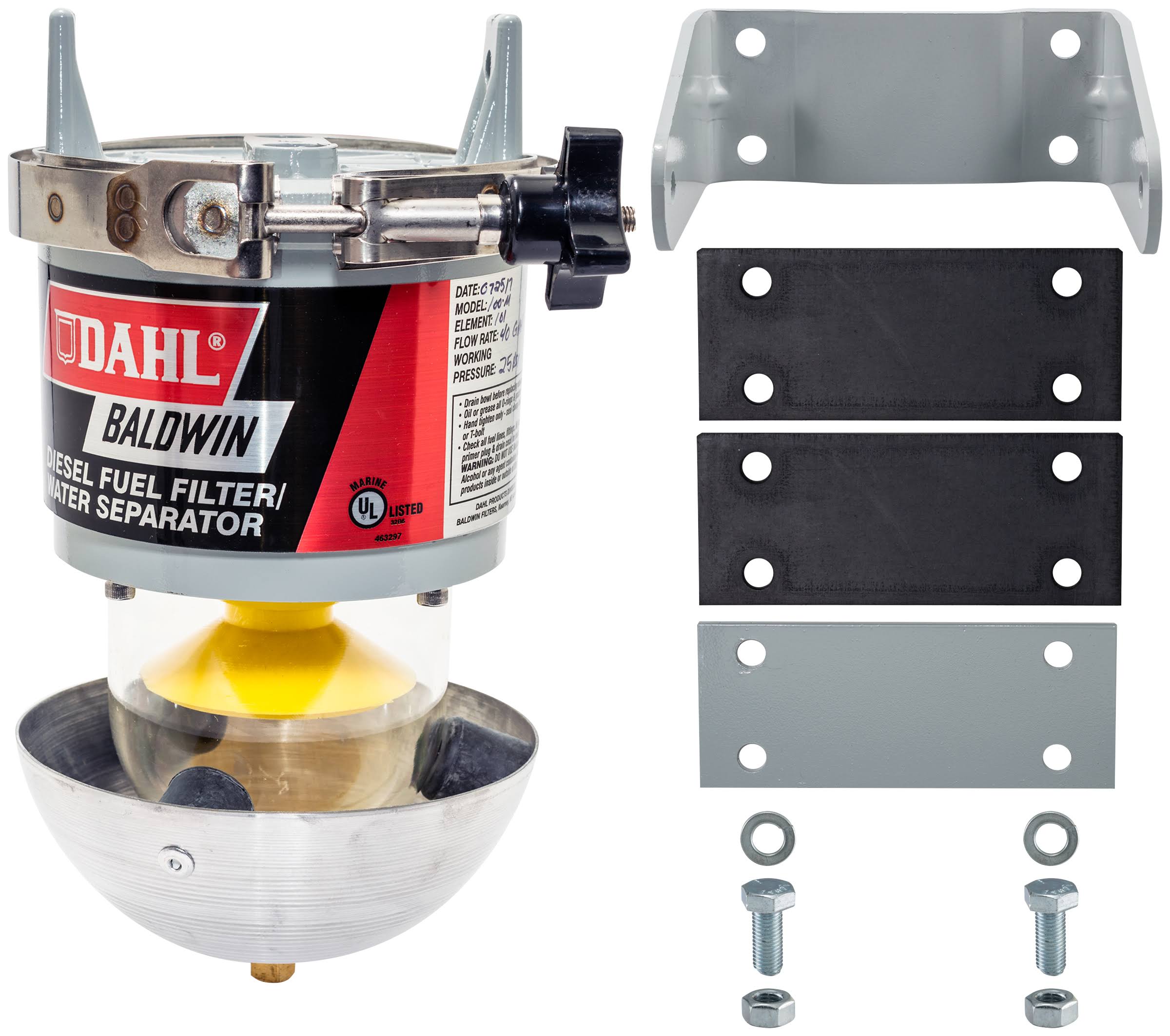 Fuel/Water Separator Unit, 5-1/2x12-1/2In Q3698