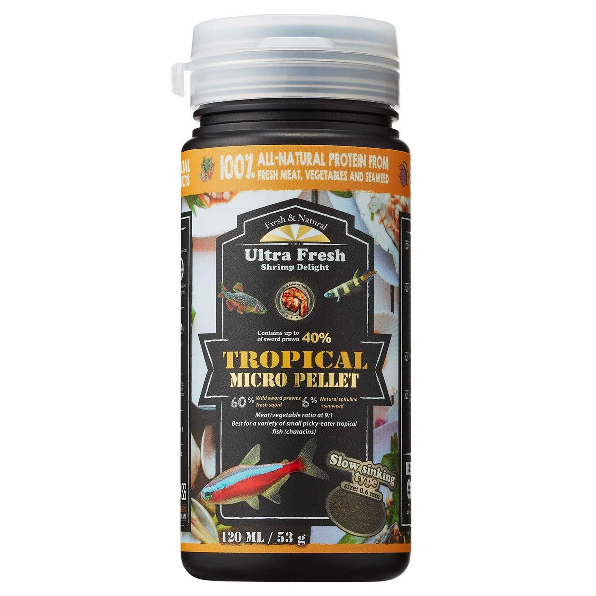 Tetra Fish Food Slow Sinking All Natural Ingredients N7177
