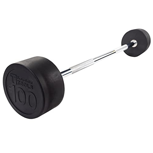 Rubber Coated Fixed Weight Straight Barbell L5585