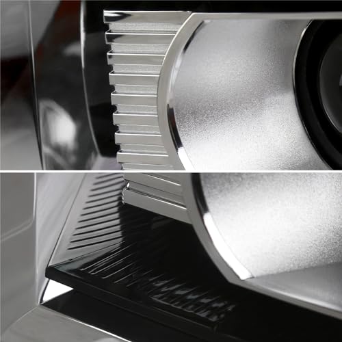 Black Housing Clear Lens Halo Projector Headlights J550260