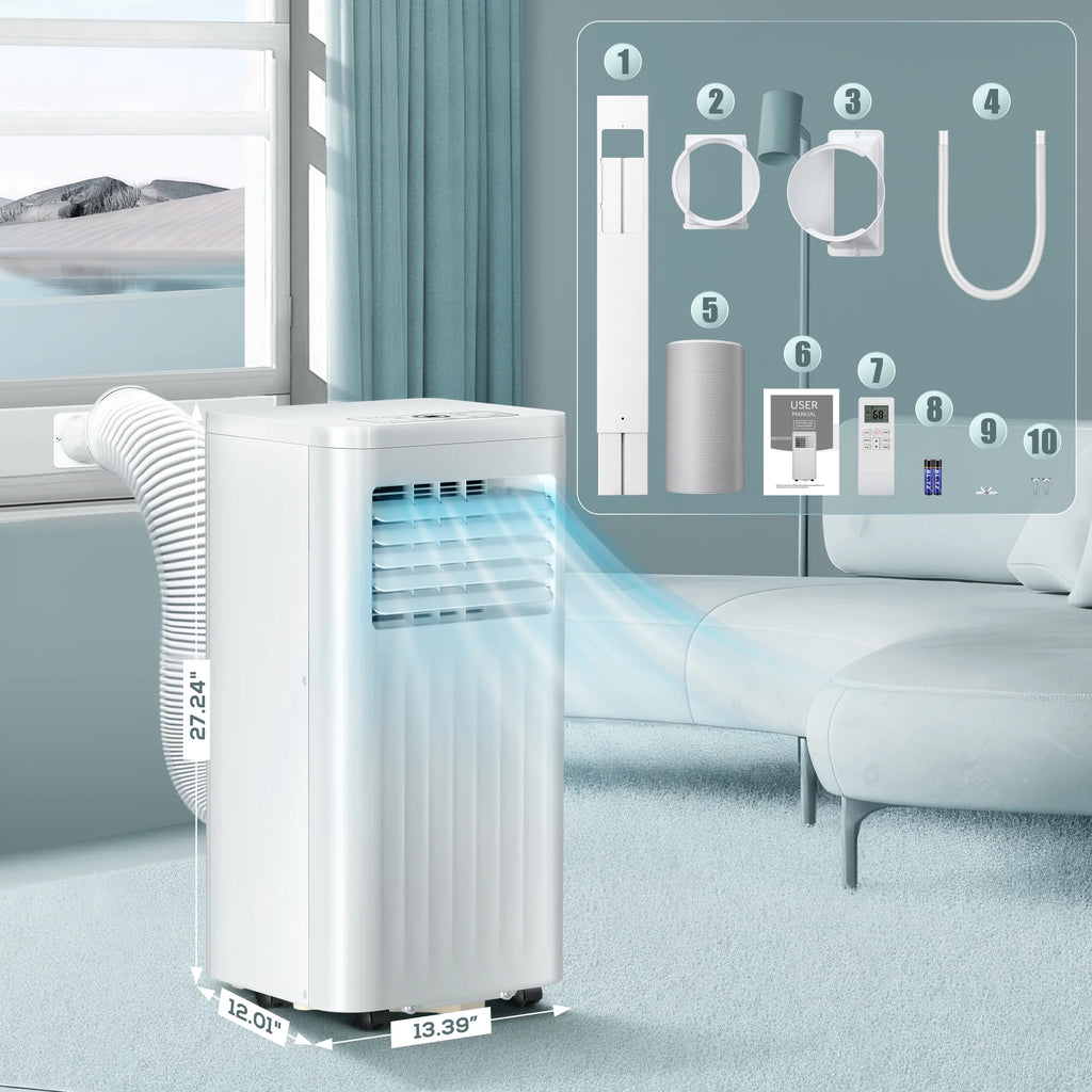 6,000BTU Portable Air Conditioner with Remote Control T887471