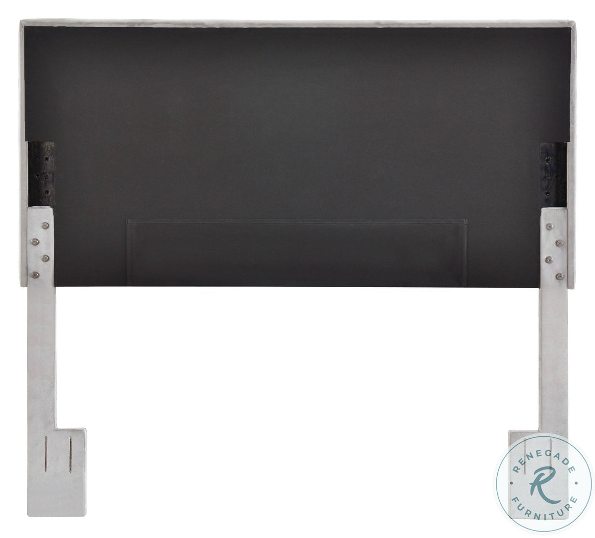 Light Gray King Velvet Channel Headboard W139194